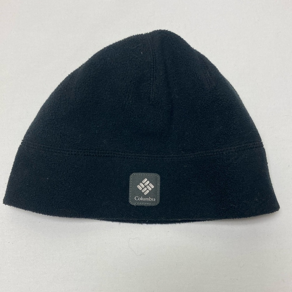 Columbia Black Fleece Hat Snug Fit Warmth